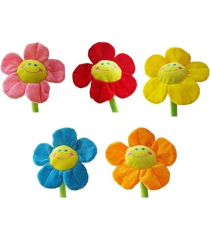 Amazon｜ぬいぐるみ花束 5本入 ひまわり 枯れない花 スマイルフラワー